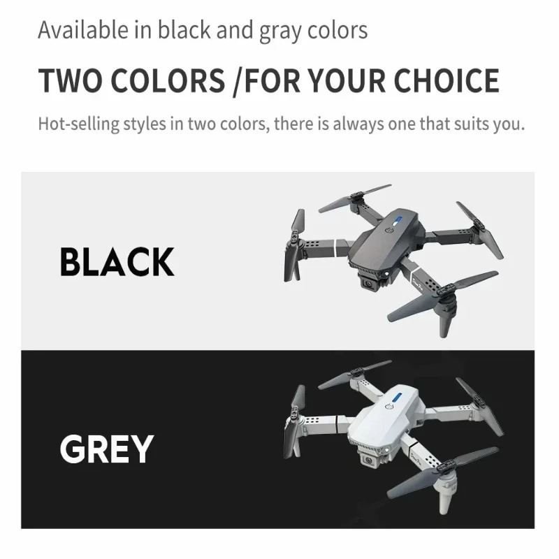 E88 Mini Drone 4K HD Camera Wi - đánh giá và giá Drone Kit Tricopter