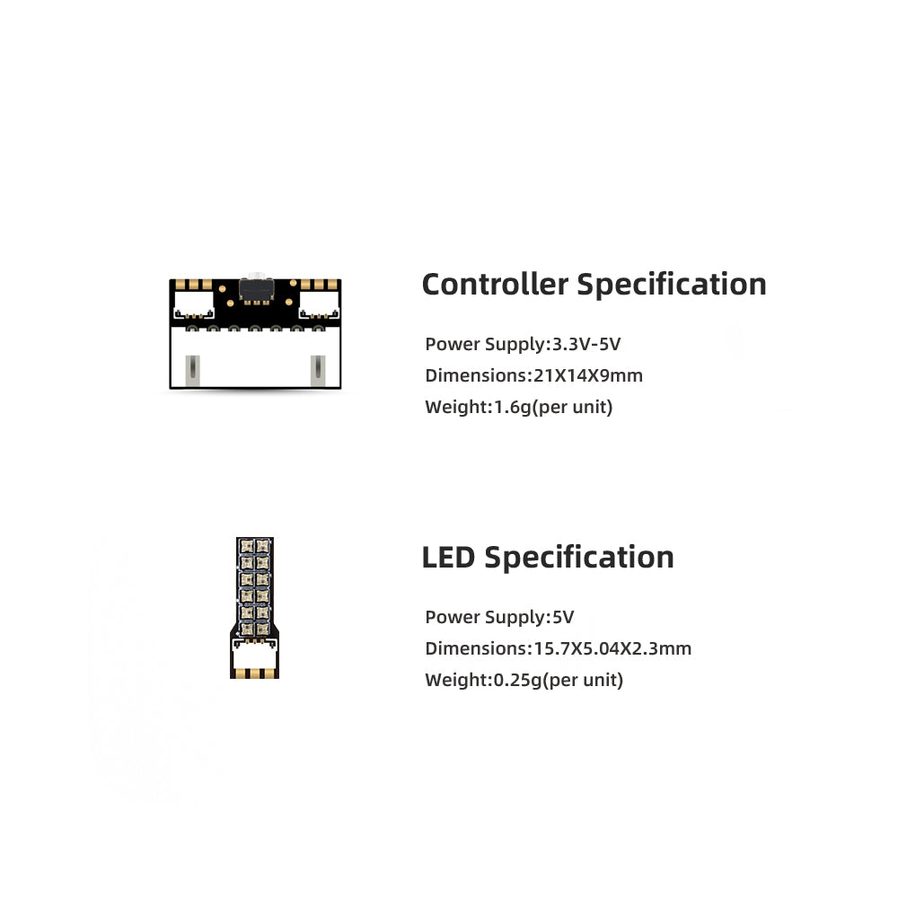 HGLRC RS Racing LED 4pcs 2812  - đánh giá và giá Drone Kit Plug And Play